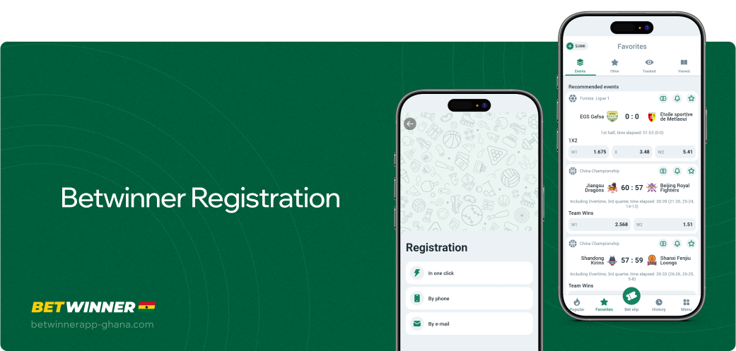 Betwinner APP Ghana Registration